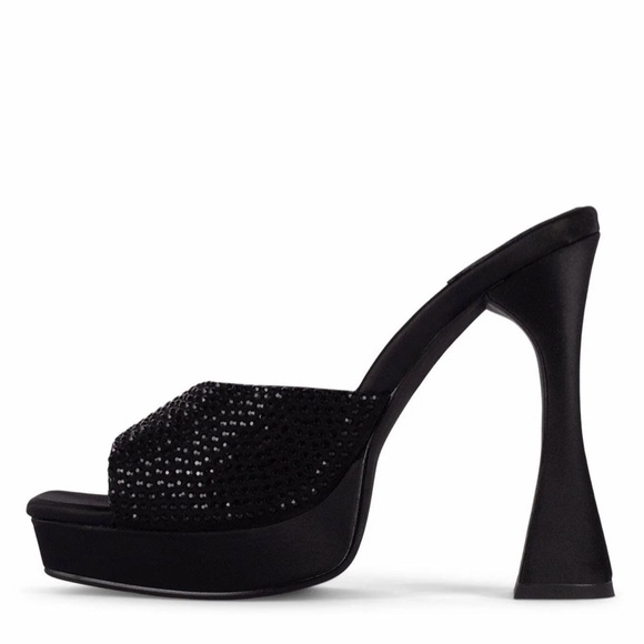 Jeffrey Campbell Shoes - Jeffrey Campbell Hollywood Rhinestone Platform Sandals Size 7